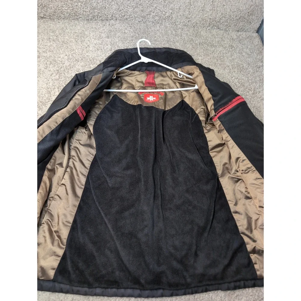 Wellensteyn Mens‎ Black Full Zip Fleece Lined Winter Jacket Size Large